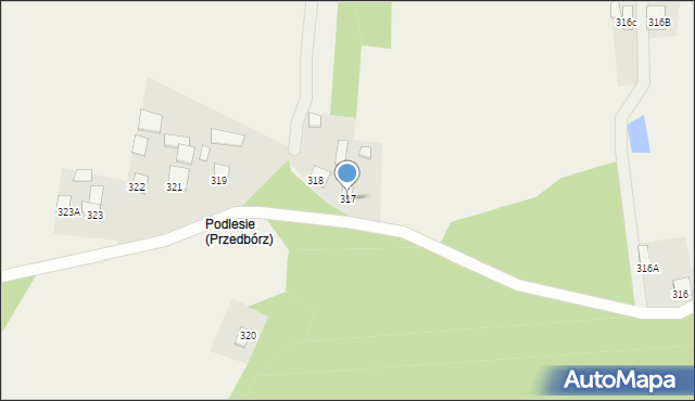Przedbórz, Przedbórz, 317, mapa Przedbórz