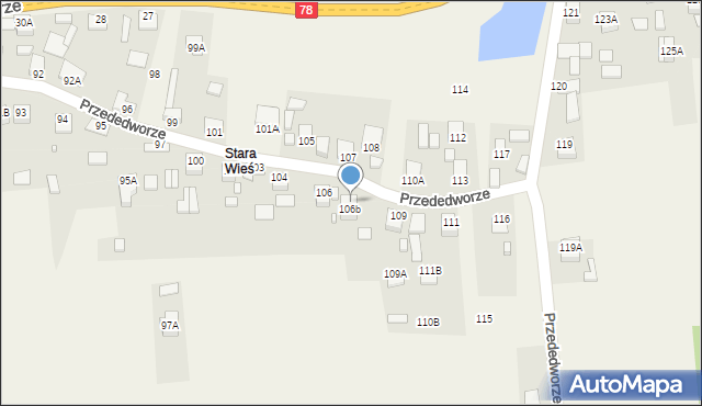 Przededworze, Przededworze, 108A, mapa Przededworze