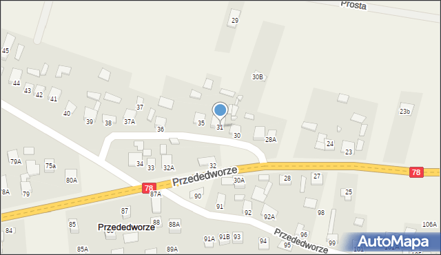 Przededworze, Przededworze, 31, mapa Przededworze