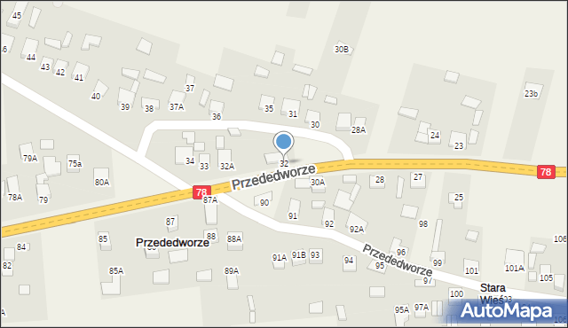 Przededworze, Przededworze, 32, mapa Przededworze