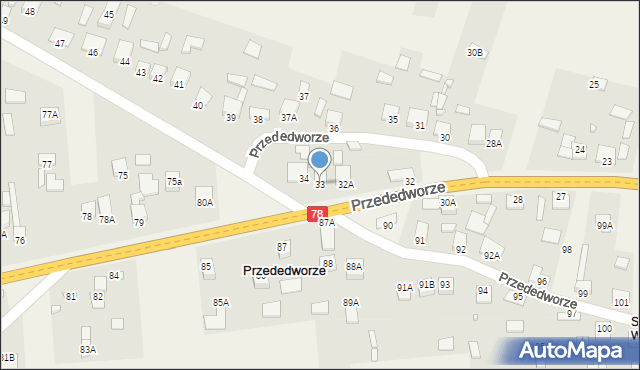 Przededworze, Przededworze, 33, mapa Przededworze