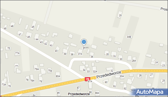 Przededworze, Przededworze, 37, mapa Przededworze