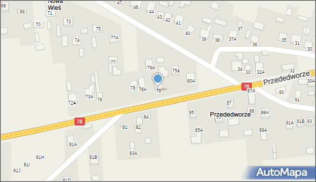 Przededworze, Przededworze, 79, mapa Przededworze