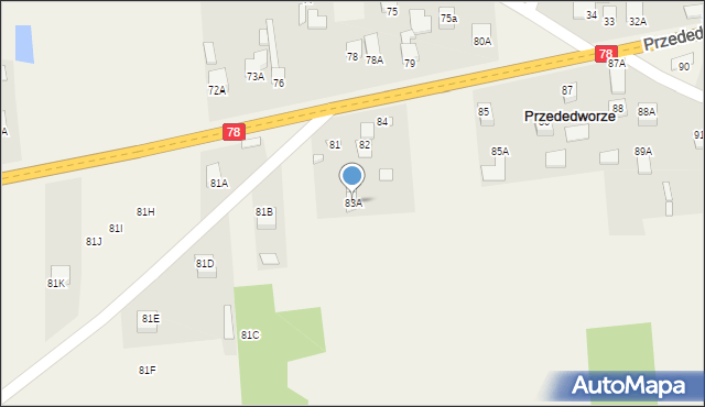 Przededworze, Przededworze, 83A, mapa Przededworze