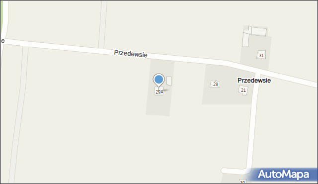 Przedewsie, Przedewsie, 29A, mapa Przedewsie