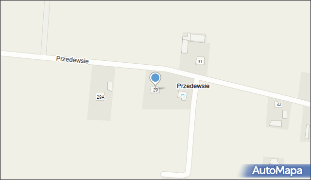 Przedewsie, Przedewsie, 30a, mapa Przedewsie