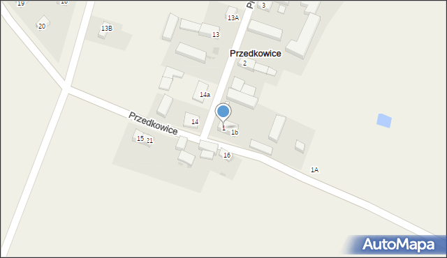 Przedkowice, Przedkowice, 1, mapa Przedkowice