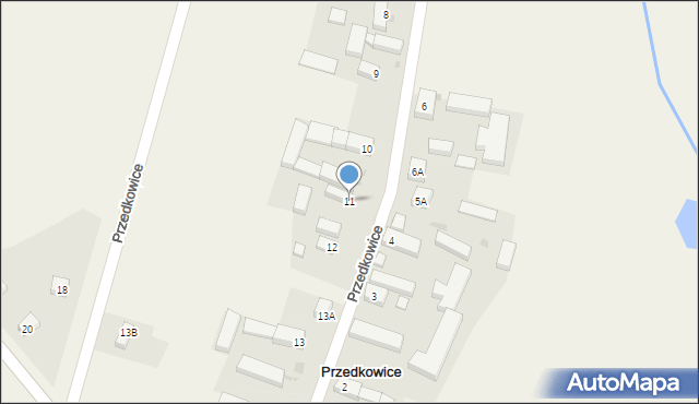 Przedkowice, Przedkowice, 11, mapa Przedkowice