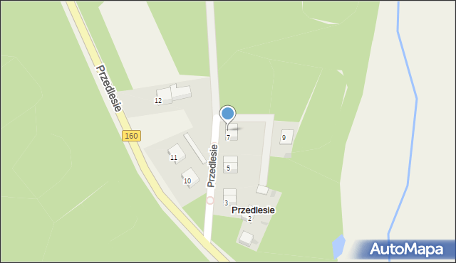 Przedlesie, Przedlesie, 8, mapa Przedlesie