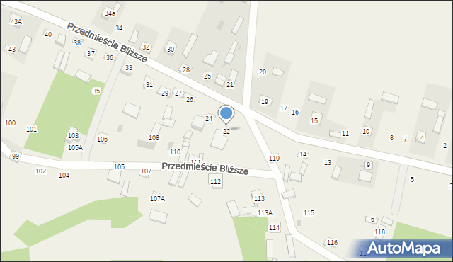 Przedmieście Bliższe, Przedmieście Bliższe, 22, mapa Przedmieście Bliższe