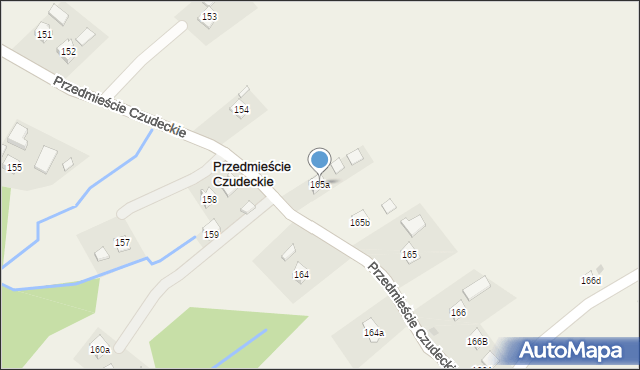 Przedmieście Czudeckie, Przedmieście Czudeckie, 165a, mapa Przedmieście Czudeckie