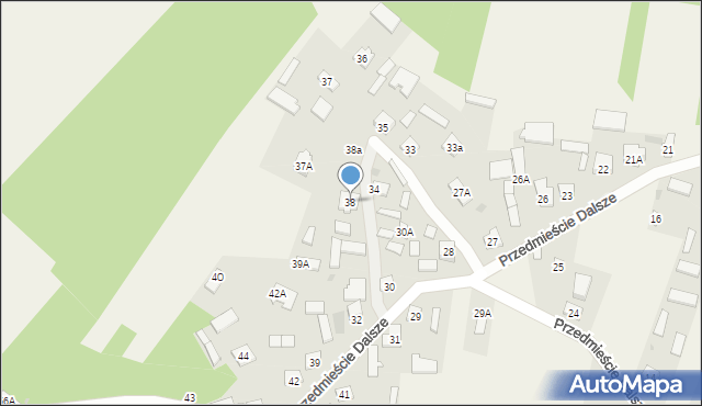 Przedmieście Dalsze, Przedmieście Dalsze, 38, mapa Przedmieście Dalsze