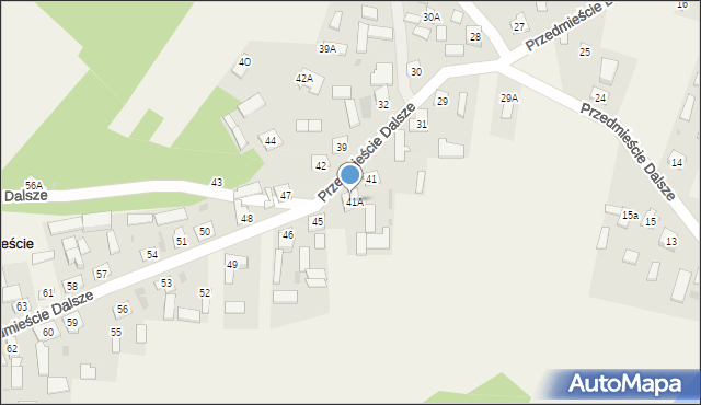 Przedmieście Dalsze, Przedmieście Dalsze, 41A, mapa Przedmieście Dalsze