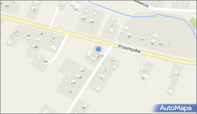 Przedmieście Dubieckie, Przedmieście Dubieckie, 11, mapa Przedmieście Dubieckie