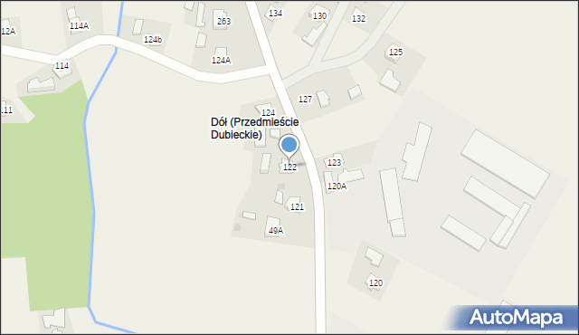 Przedmieście Dubieckie, Przedmieście Dubieckie, 122, mapa Przedmieście Dubieckie