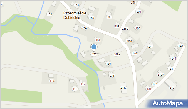Przedmieście Dubieckie, Przedmieście Dubieckie, 150, mapa Przedmieście Dubieckie