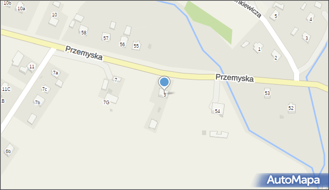 Przedmieście Dubieckie, Przedmieście Dubieckie, 3, mapa Przedmieście Dubieckie