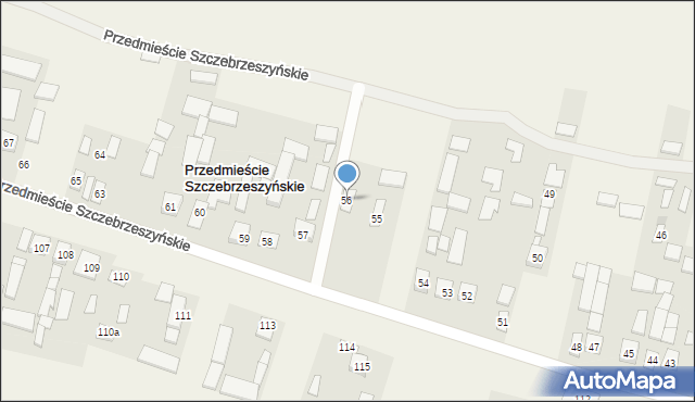 Przedmieście Szczebrzeszyńskie, Przedmieście Szczebrzeszyńskie, 56, mapa Przedmieście Szczebrzeszyńskie