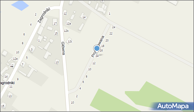 Przedmość, Projektowana, 14, mapa Przedmość