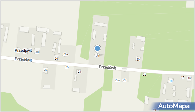 Przedświt, Przedświt, 23, mapa Przedświt