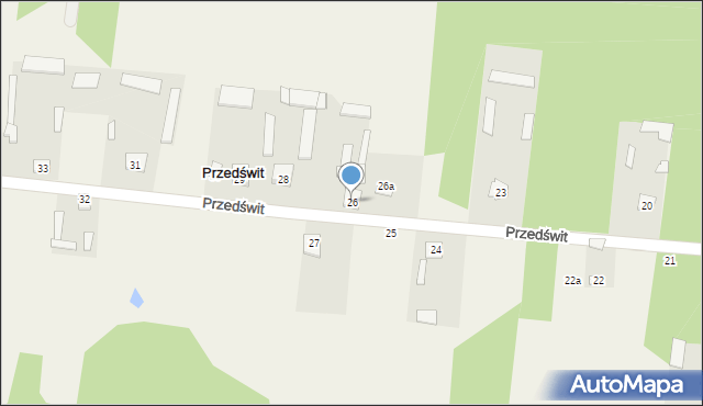 Przedświt, Przedświt, 26, mapa Przedświt