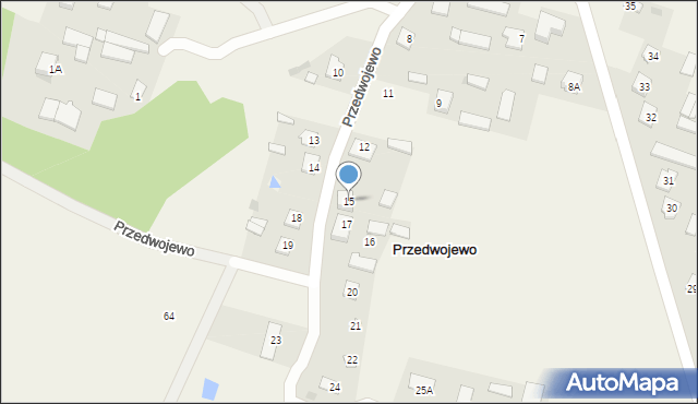 Przedwojewo, Przedwojewo, 15, mapa Przedwojewo