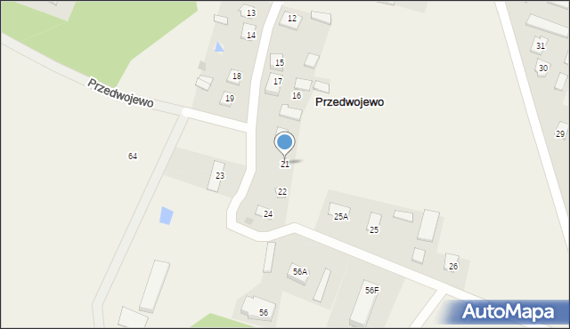 Przedwojewo, Przedwojewo, 21, mapa Przedwojewo