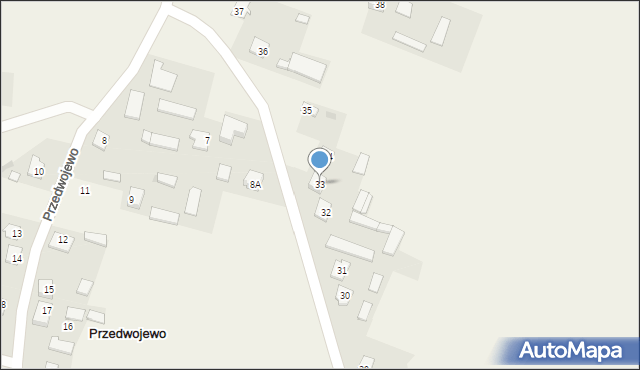 Przedwojewo, Przedwojewo, 33, mapa Przedwojewo