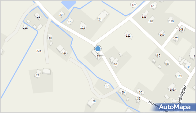 Przedwojów, Przedwojów, 25, mapa Przedwojów