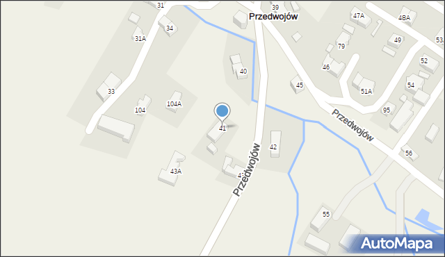 Przedwojów, Przedwojów, 41, mapa Przedwojów