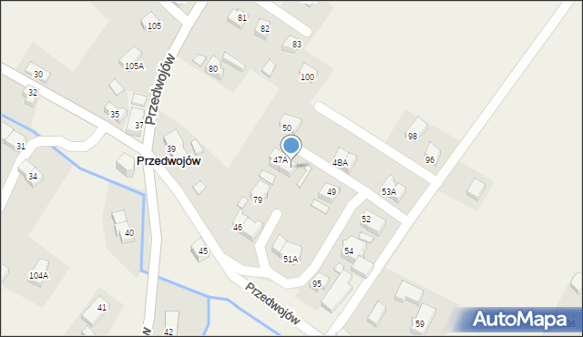 Przedwojów, Przedwojów, 47B, mapa Przedwojów