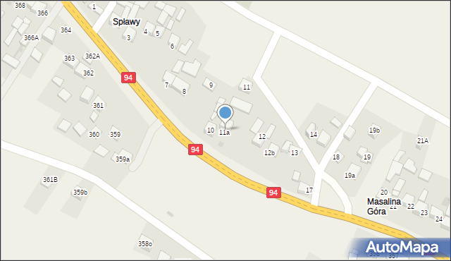 Przeginia, Przeginia, 11, mapa Przeginia