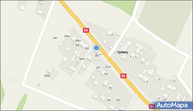 Przeginia, Przeginia, 364, mapa Przeginia