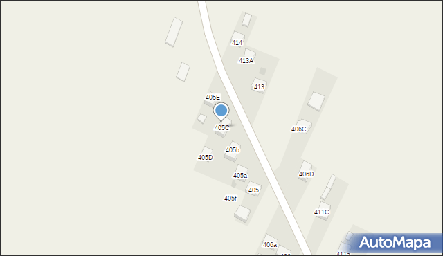 Przeginia, Przeginia, 405C, mapa Przeginia