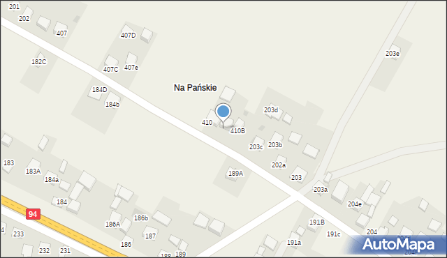 Przeginia, Przeginia, 410a, mapa Przeginia