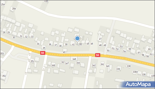 Przeginia, Przeginia, 43a, mapa Przeginia