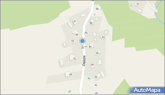 Przeginia Duchowna, Przeginia Duchowna, 40, mapa Przeginia Duchowna