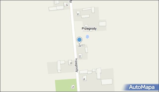 Przegrody, Przegrody, 24, mapa Przegrody