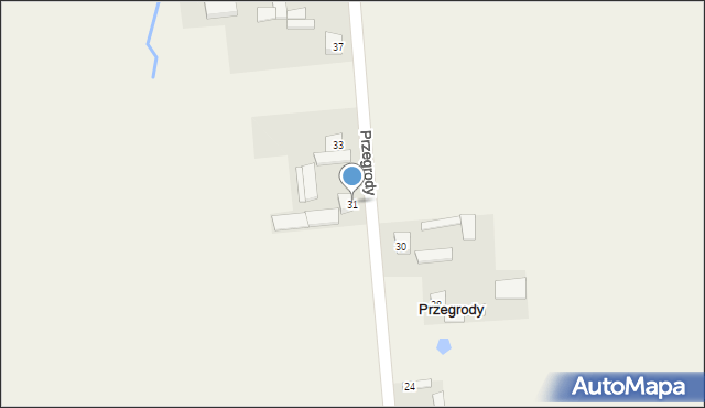 Przegrody, Przegrody, 31, mapa Przegrody