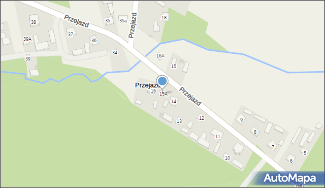 Przejazd, Przejazd, 15A, mapa Przejazd