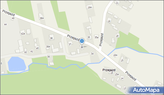 Przejazd, Przejazd, 36, mapa Przejazd