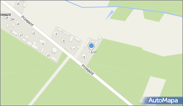 Przejazd, Przejazd, 5a, mapa Przejazd