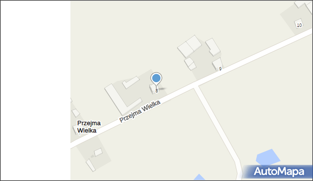 Przejma Wielka, Przejma Wielka, 8, mapa Przejma Wielka