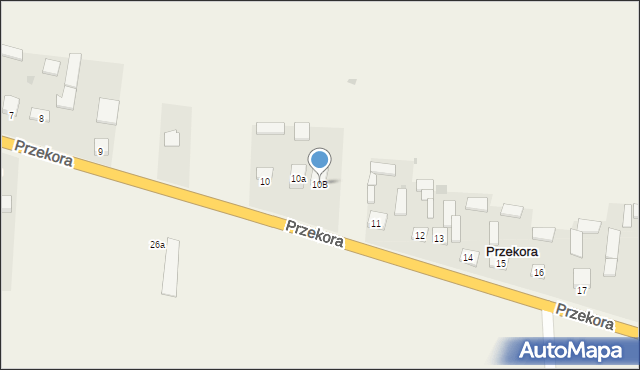 Przekora, Przekora, 10B, mapa Przekora