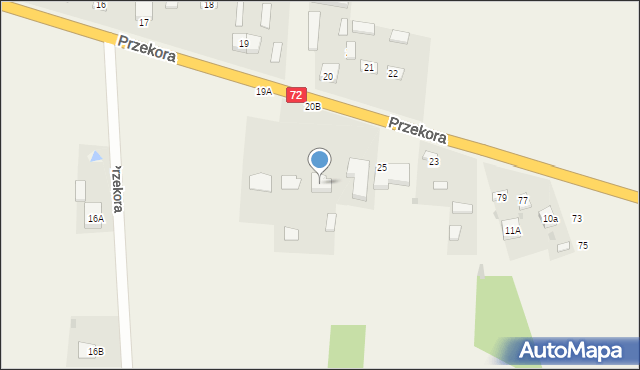 Przekora, Przekora, 20a, mapa Przekora