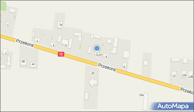 Przekora, Przekora, 7, mapa Przekora