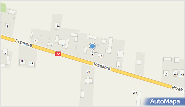 Przekora, Przekora, 7a, mapa Przekora