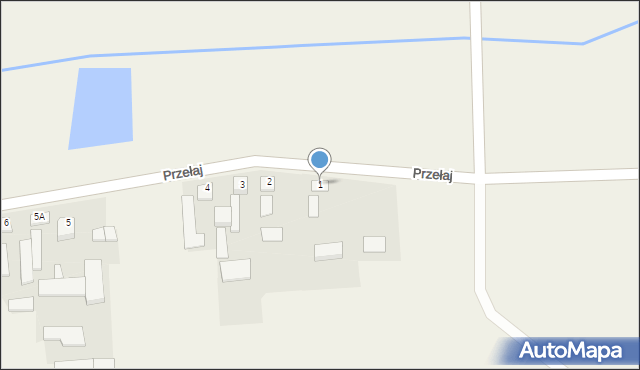 Przełaj, Przełaj, 1, mapa Przełaj