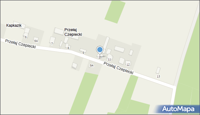 Przełaj Czepiecki, Przełaj Czepiecki, 10, mapa Przełaj Czepiecki