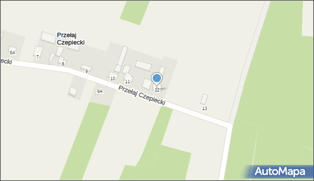 Przełaj Czepiecki, Przełaj Czepiecki, 12, mapa Przełaj Czepiecki